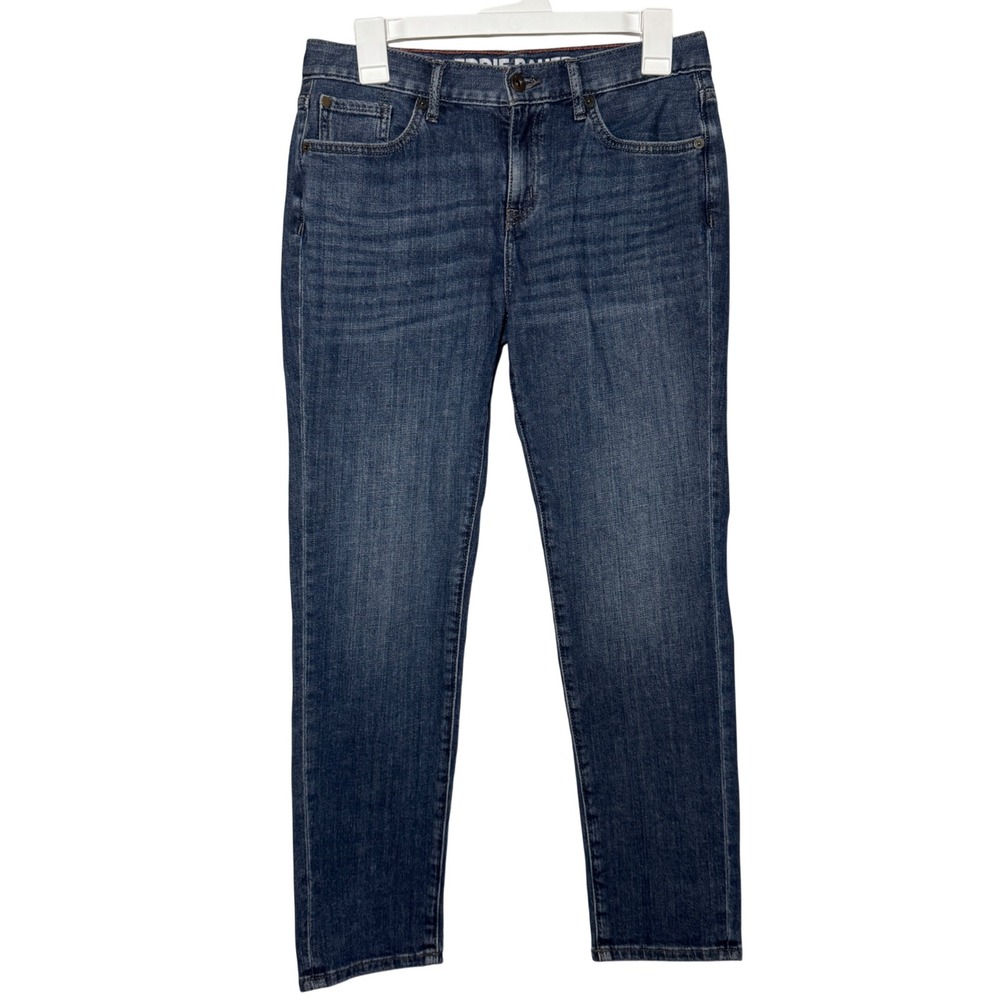 Eddie Bauer Boyfriend Midrise Slim Jeans Blue Denim Womens P2 Specialty Dyed